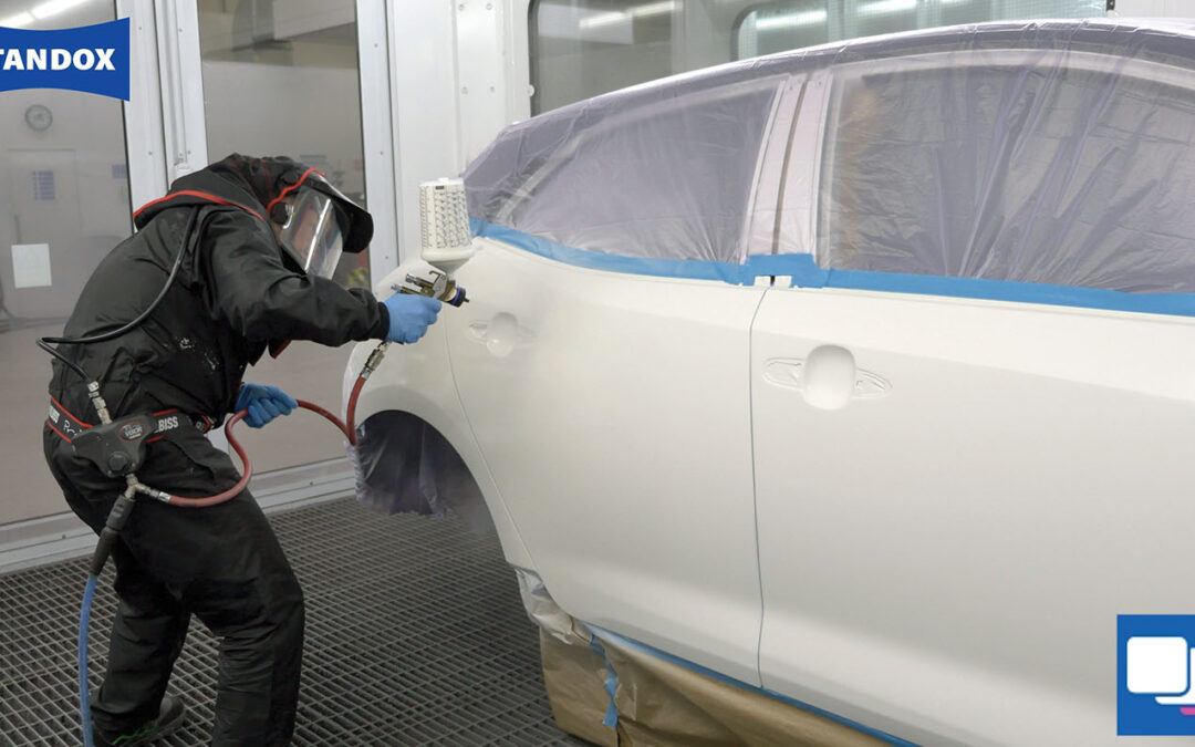 Spray painting car