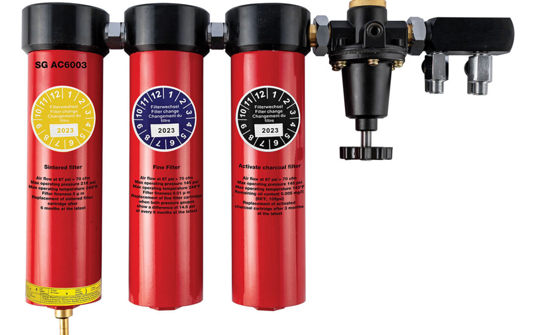 THREE-STAGE SPRAY BOOTH FILTER