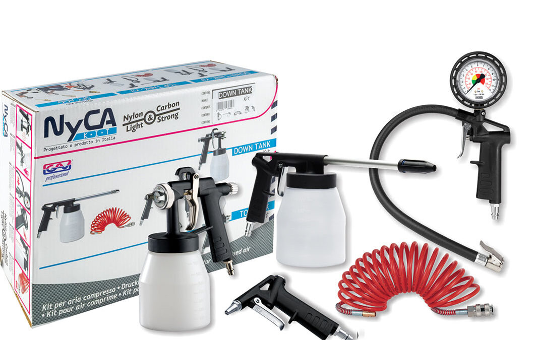 GAV AIR TECHNOLOGY FIVE-PIECE NYCA SPRAY GUN KIT